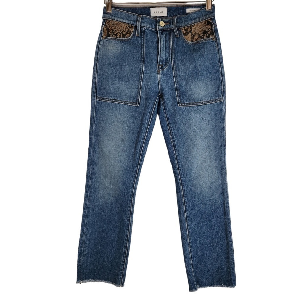 Frame Le High Straight Leg  Crop Jeans Size 25 - Picture 2 of 6